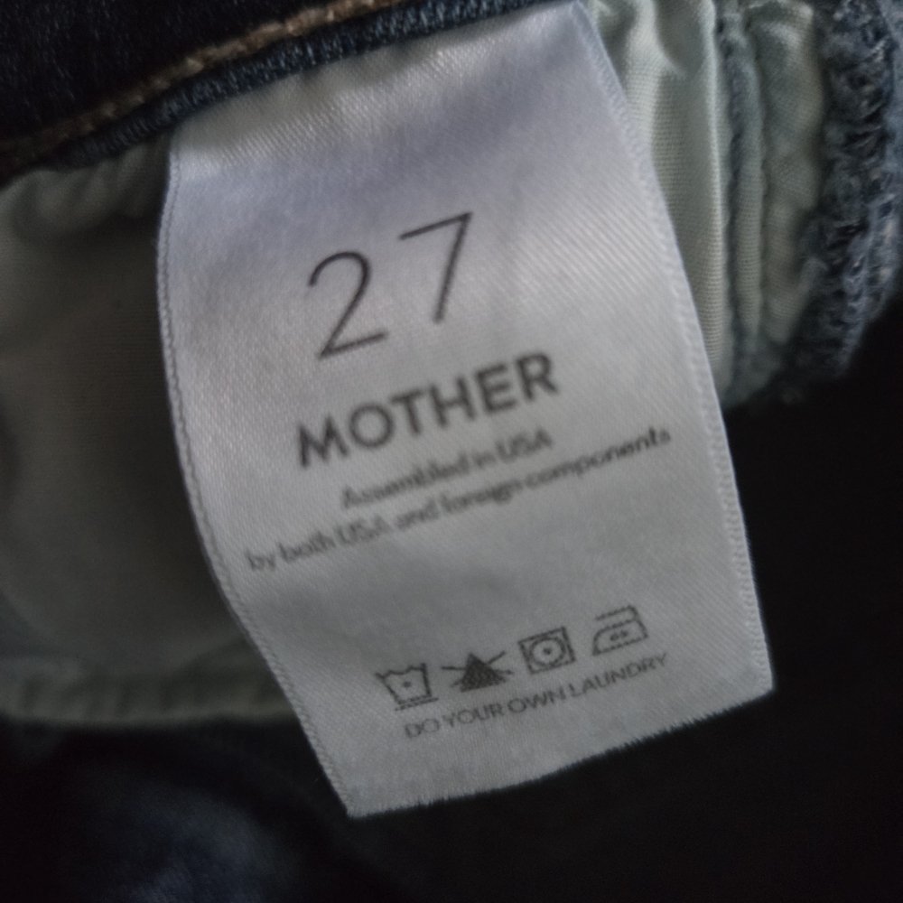 MOTHER The Mid-Rise Dazzler Ankle Fray Jeans Womens - Picture 6 of 14